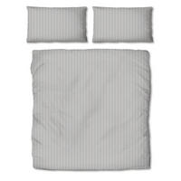 BETTWÄSCHESET 2-teilig Damast 200/210 cm  - Hellgrau, Konventionell, Textil (200/210cm) - Dieter Knoll