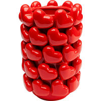 VASE 33 cm  - Rot, Design, Keramik (22/33/22cm) - Kare-Design