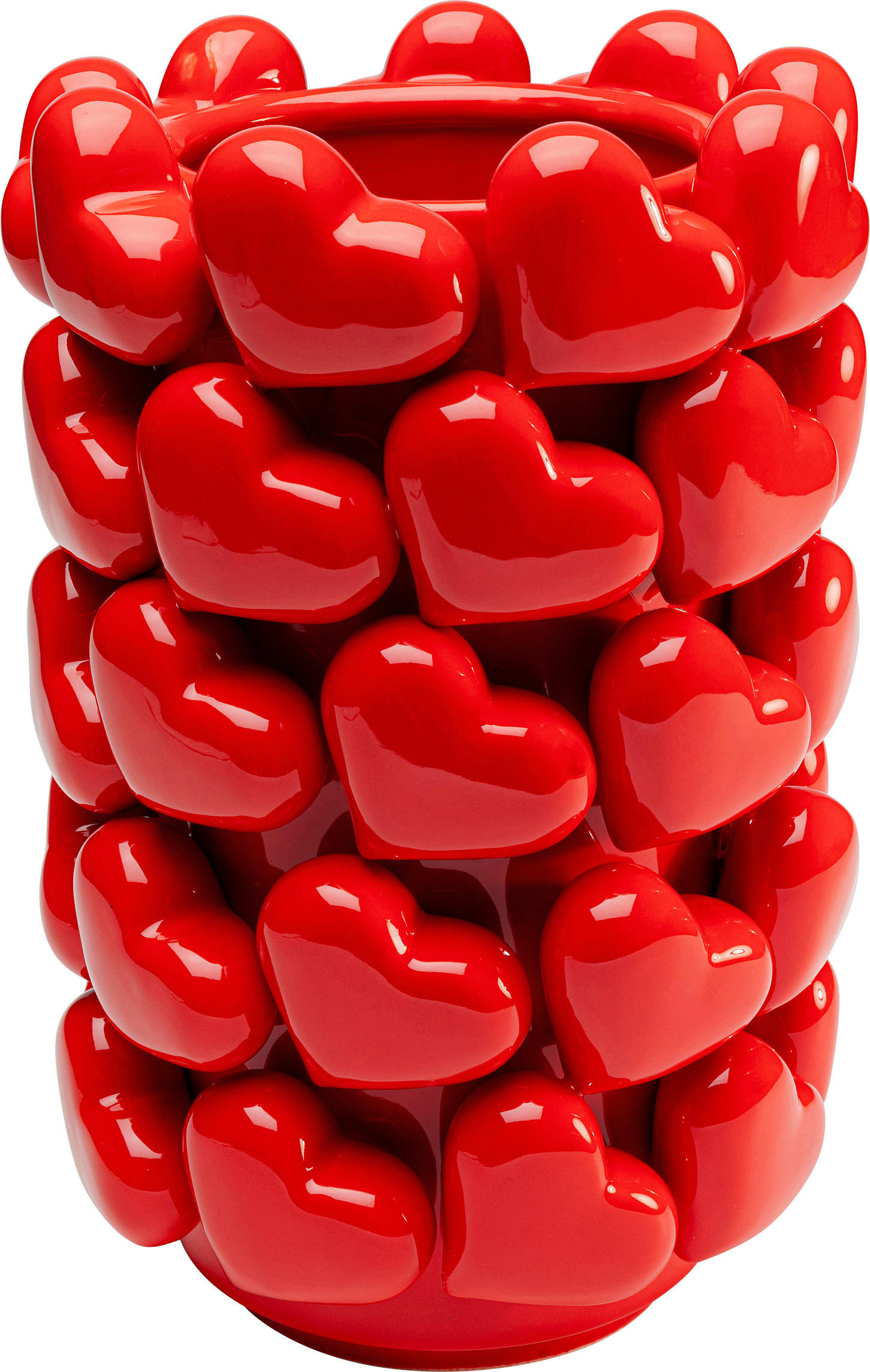 Kare-Design Vase Rot 22x33x22 cm