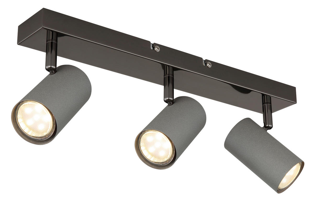 STRAHLER - Schwarzchrom/Grau, Design, Metall (41/10/12cm) - Globo