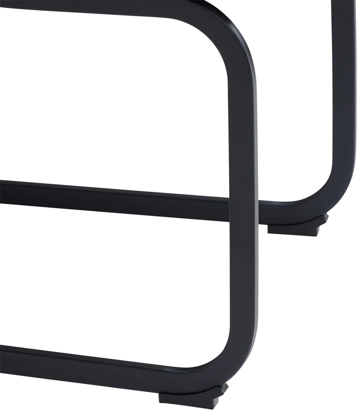 SCHWINGSTUHL  in Eisen Webstoff  - Schwarz/Grau, MODERN, Textil/Metall (45/91.5/62cm) - Livetastic
