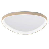 LED-DECKENLEUCHTE 60/6,5 cm   - Messingfarben, Design, Kunststoff/Metall (60/6,5cm)