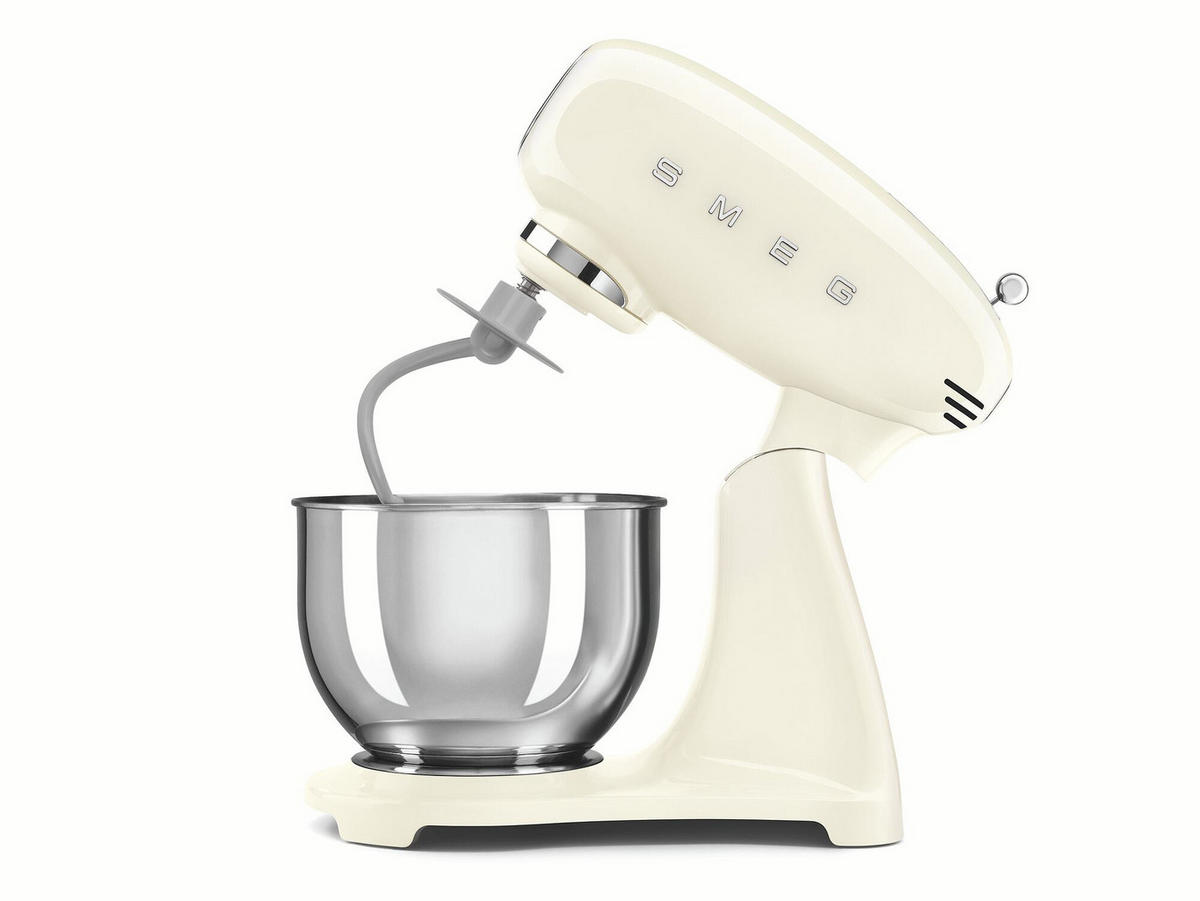 KÜCHENMASCHINE 50´S STYLE SMF05CREU  - Creme/Alufarben, Basics, Metall (40,2/37,8/22,1cm) - SMEG