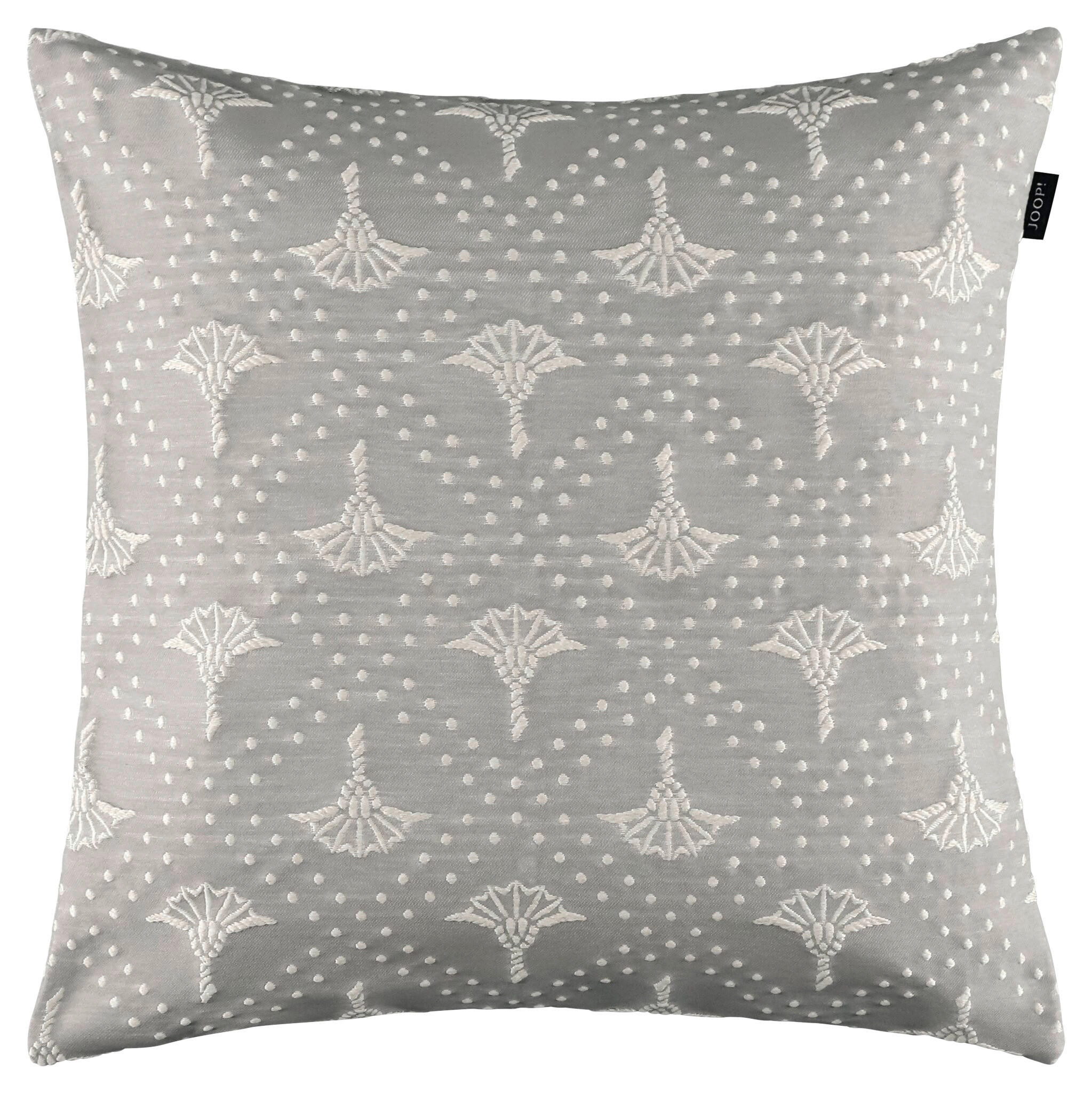 KISSENHÜLLE J! Cornflower Charm silber 40/40 cm  - Silberfarben/Hellgrau, Design, Textil (40/40cm) - Joop!