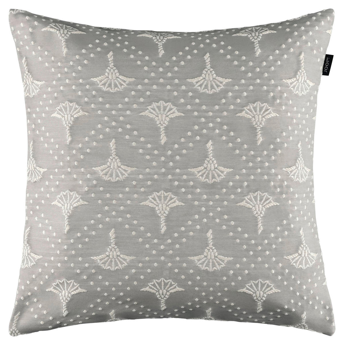 KISSENHÜLLE J! Cornflower Charm silber 40/40 cm  - Silberfarben/Hellgrau, Design, Textil (40/40cm) - Joop!