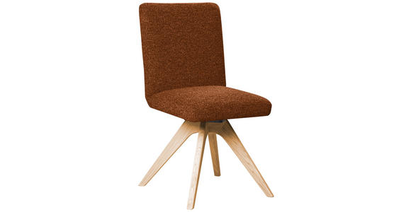 STUHL  Stoffauswahl, Typenauswahl Webstoff  - Eichefarben/Haselnussfarben, KONVENTIONELL, Holz/Textil (47/89/60cm) - Linea Natura