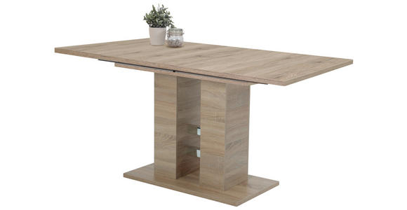 ESSTISCH in Holzwerkstoff 140-220/90/76 cm - Eichefarben, Design, Holzwerkstoff (140-220/90/76cm) - Carryhome