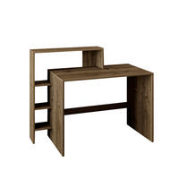 SCHREIBTISCHKOMBINATION  in Walnussfarben  - Walnussfarben/Weiß, Design, Holzwerkstoff (120/55/96cm) - Livetastic