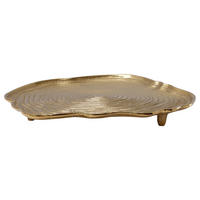 DEKOTABLETT   39,5/39,5/5 cm   - Goldfarben, Trend, Metall (39,5/39,5/5cm) - Kayoom
