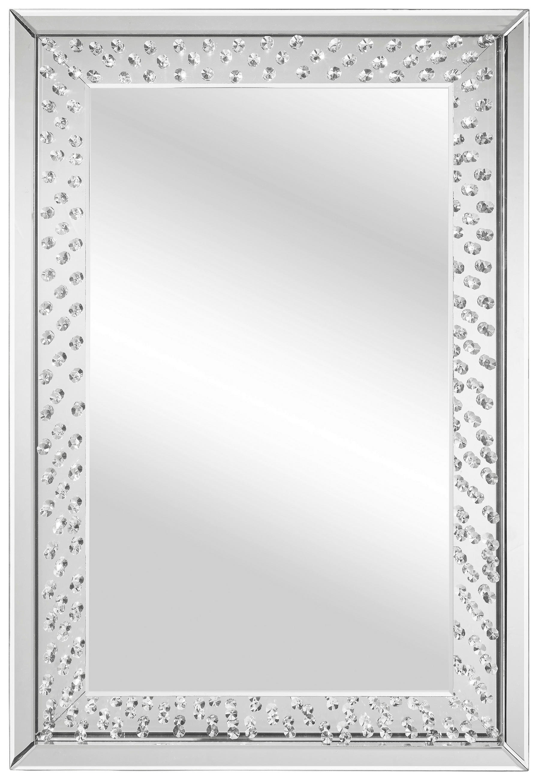 NÁSTENNÉ ZRKADLO 60/90/5 cm  - strieborná, Design, kompozitné drevo/sklo (60/90/5cm) - Xora