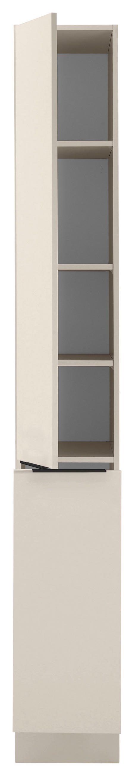 GESCHIRRSCHRANK 30/211/57 cm  in Kaschmir  - Kaschmir/Schwarz, Basics, Holzwerkstoff/Metall (30/211/57cm) - Xora