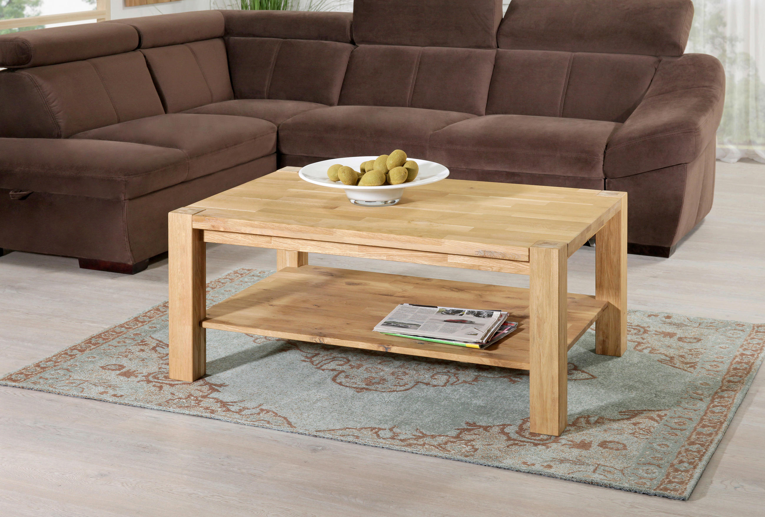 KLUBSKA MIZA, barve hrasta  - barve hrasta, Konvencionalno, les (110/70/45cm) - Linea Natura