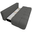 BOXSPRINGSOFA in Chenille Anthrazit  - Anthrazit/Schwarz, MODERN, Kunststoff/Textil (210/72/105cm) - Cantus