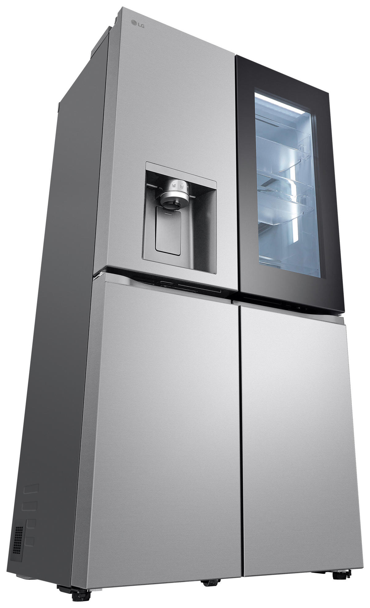 MULTI-DOOR 97,2/179,2/72,9 cm GMG960MBJE  - Edelstahlfarben, Trend, Glas/Kunststoff (97,2/179,2/72,9cm) - LG