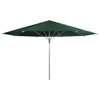 SONNENSCHIRM 500 cm Dunkelgrün  - Dunkelgrün/Alufarben, Basics, Textil/Metall (500cm) - Doppler