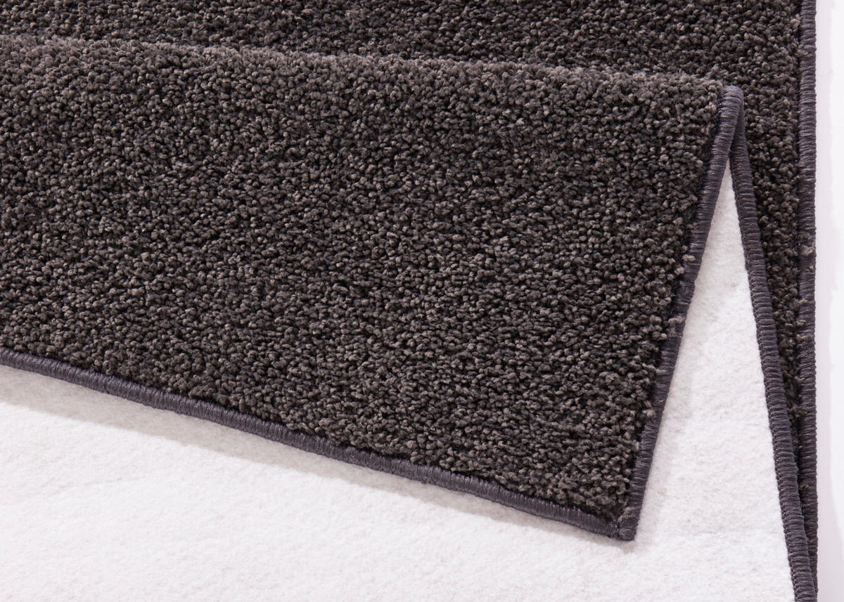 WEBTEPPICH 80/150 cm Pure Anthrazit  - Anthrazit, Basics, Kunststoff (80/150cm)