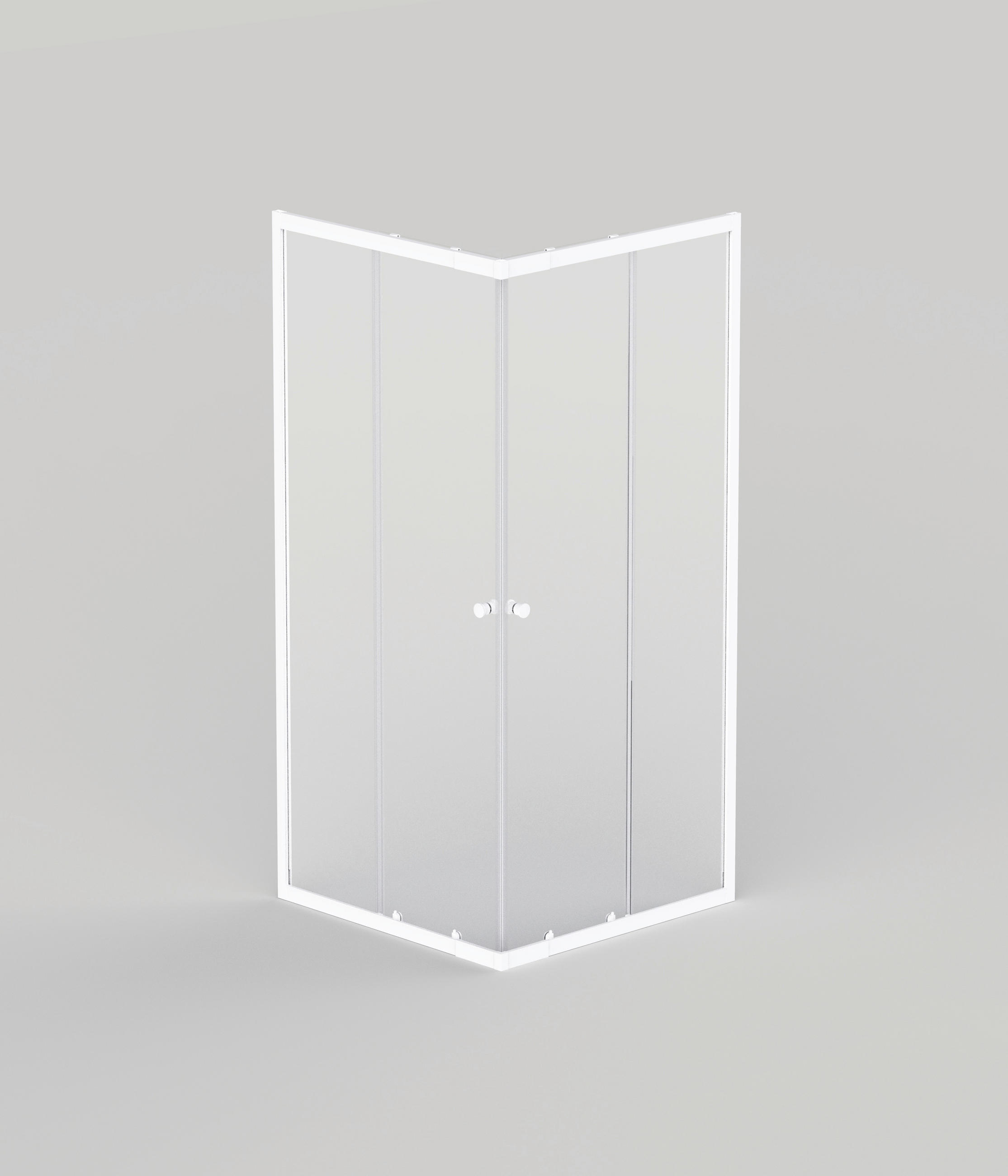 DUSCHKABINE 90/190/78,5 cm  in Weiß  - Weiß, KONVENTIONELL, Glas/Metall (90/190/78,5cm) - Sanotechnik