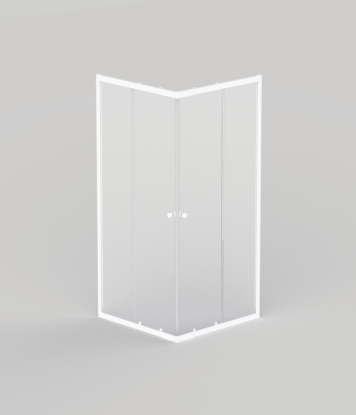 DUSCHKABINE 90/190/78,5 cm  in Weiß  - Weiß, KONVENTIONELL, Glas/Metall (90/190/78,5cm) - Sanotechnik