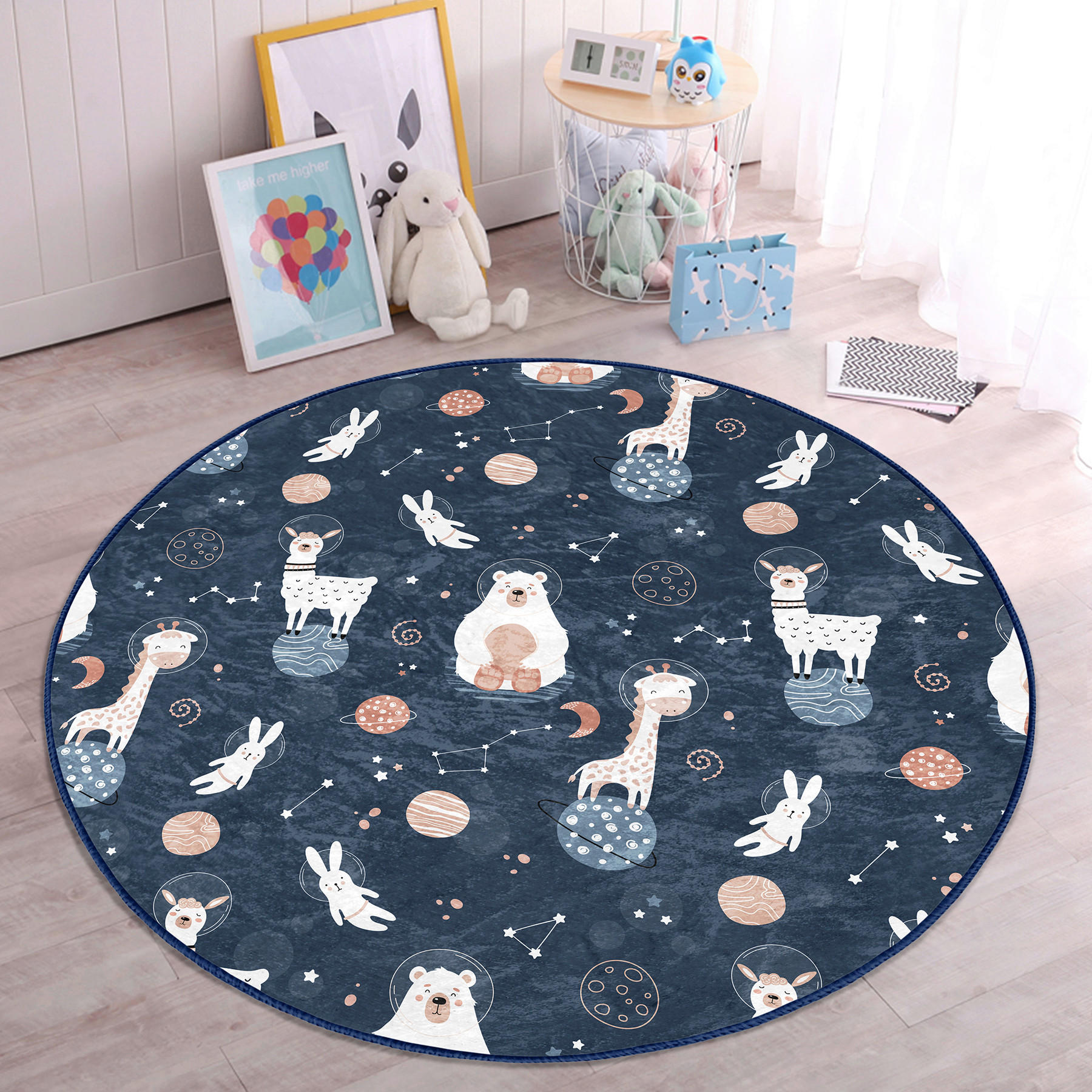 XXXLutz Kinderteppich Mehrfarbig 120x120 cm