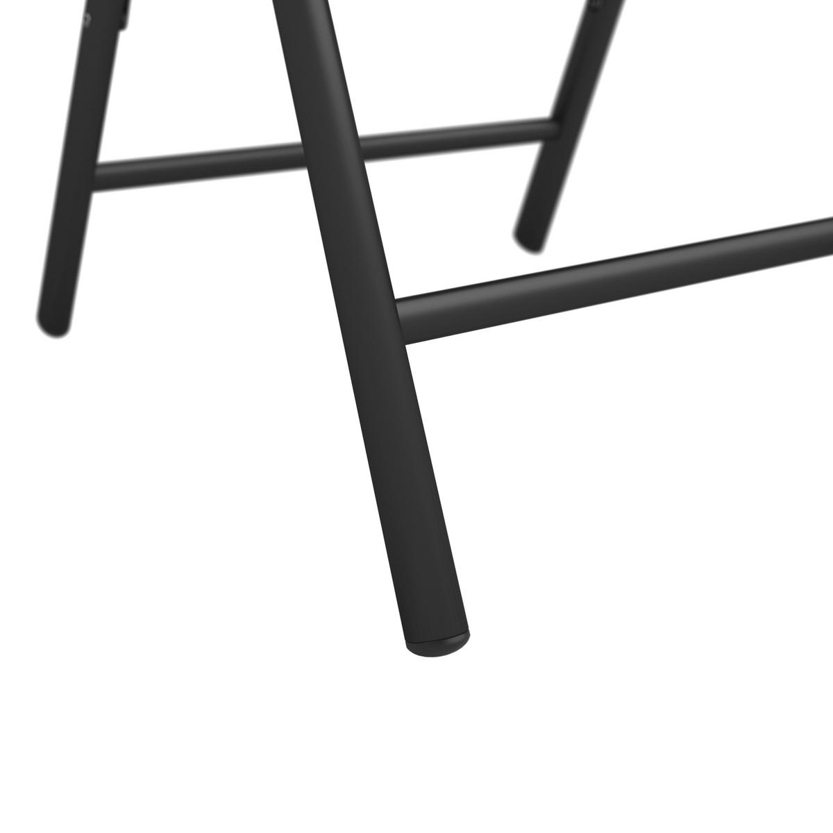 KERTI ÉTKEZŐGARNITÚRA  - fekete/antracit, Modern, műanyag/textil - Ambia Garden