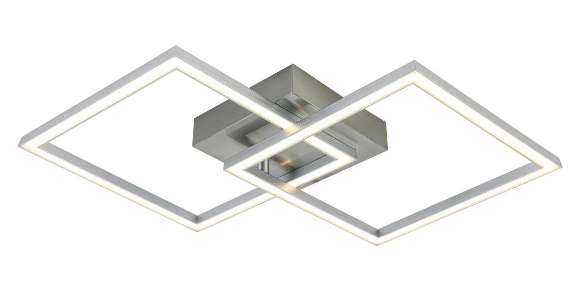 LED PLAFONJERA  - boja nikla/srebrna, Trendi, metal/plastika (57/35/6,5cm) - Boxxx