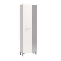 ELŐSZOBASZEKRÉNY 58/195/35 cm  - magasfényű fehér/fehér, Basics, faalapú anyag/Üveg (58/195/35cm) - Xora
