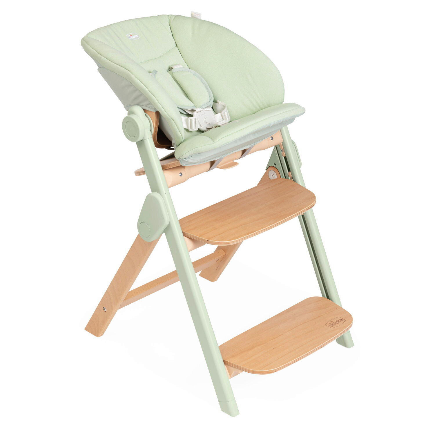 HOCHSTUHL Meraviglia Buchefarben, Olivgrün Olive/Buche  - Buchefarben/Olivgrün, Basics, Holz/Kunststoff (44/63-83/55cm) - Chicco