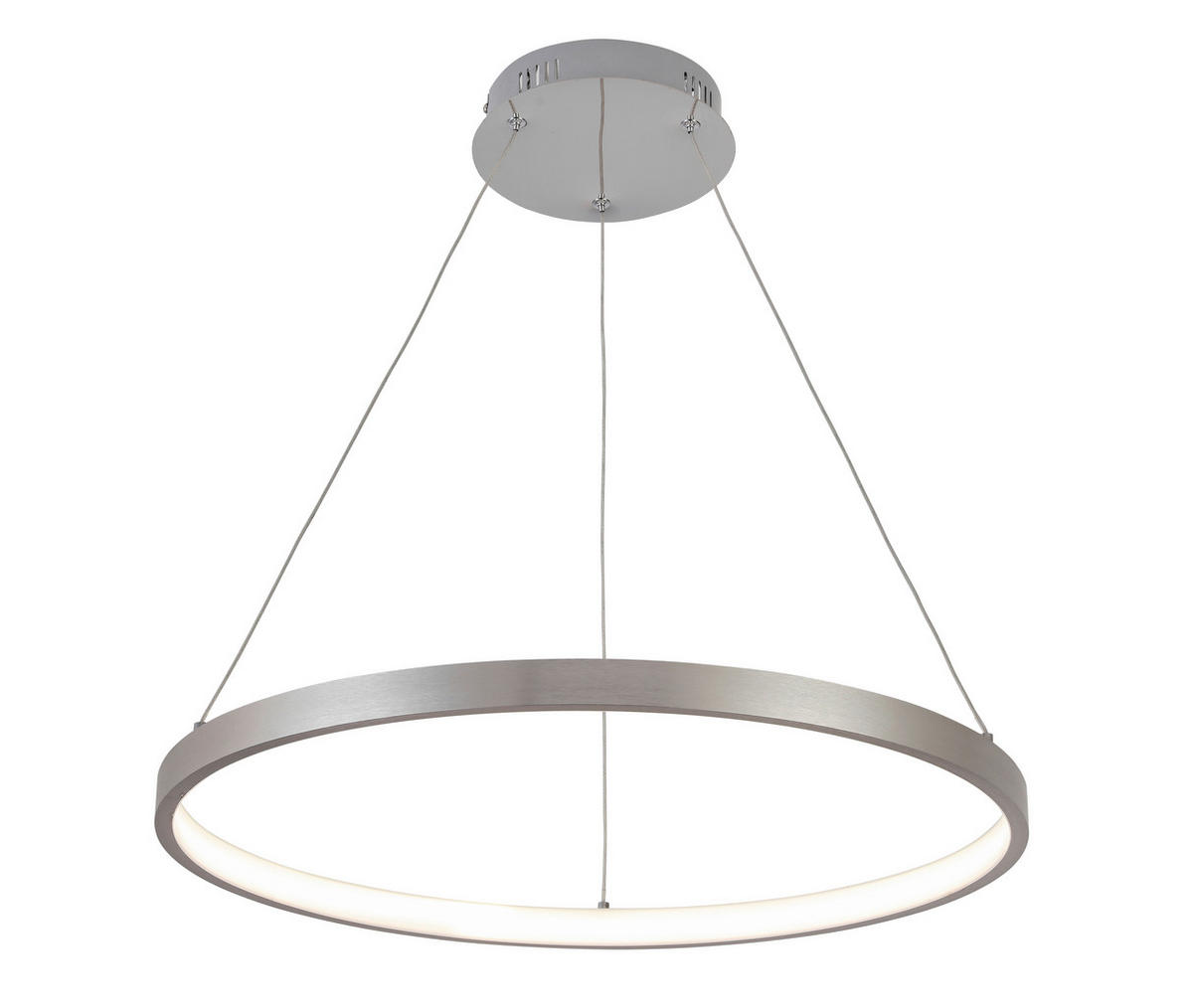 LED-HÄNGELEUCHTE 60/120 cm  - Alufarben, Design, Kunststoff/Metall (60/120cm) - Novel
