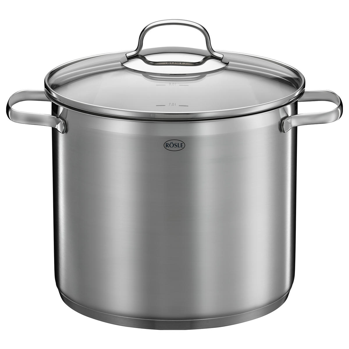 KOCHTOPF ELEGANCE 8,0 L  - Silberfarben, Basics, Metall (24cm) - Rösle