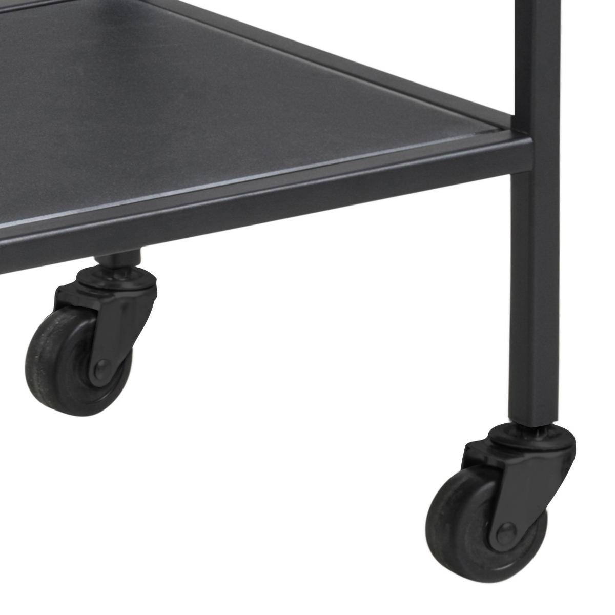 SERVIERWAGEN Klar  - Klar/Schwarz, Basics, Glas/Kunststoff (60/75/30cm) - MID.YOU