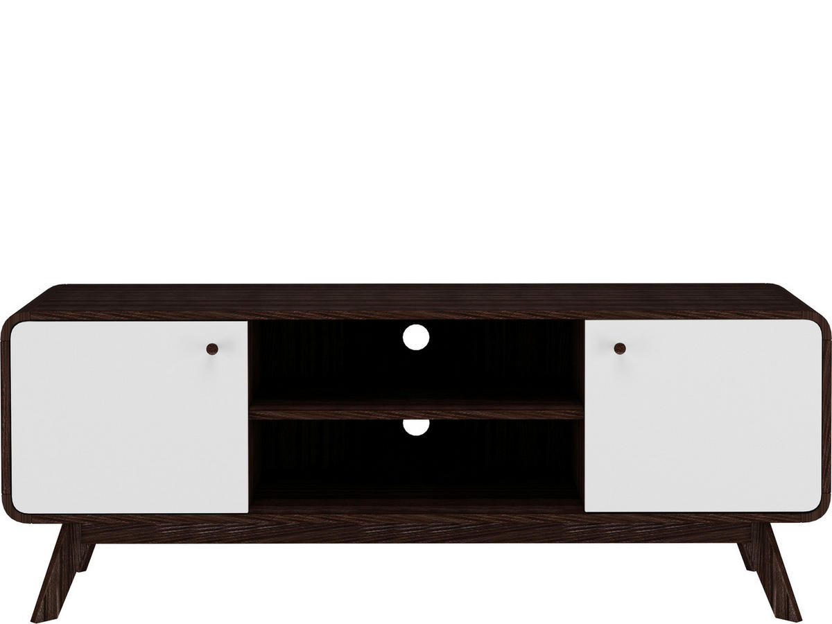 LOWBOARD Cassie  in 140/53/39 cm  - Walnussfarben/Weiß, Design, Holz/Holzwerkstoff (140/53/39cm) - MID.YOU