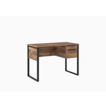 SCHREIBTISCH 112/55/75,5 cm  in Anthrazit, Eichefarben  - Eichefarben/Anthrazit, KONVENTIONELL, Metall (112/55/75,5cm) - Venda