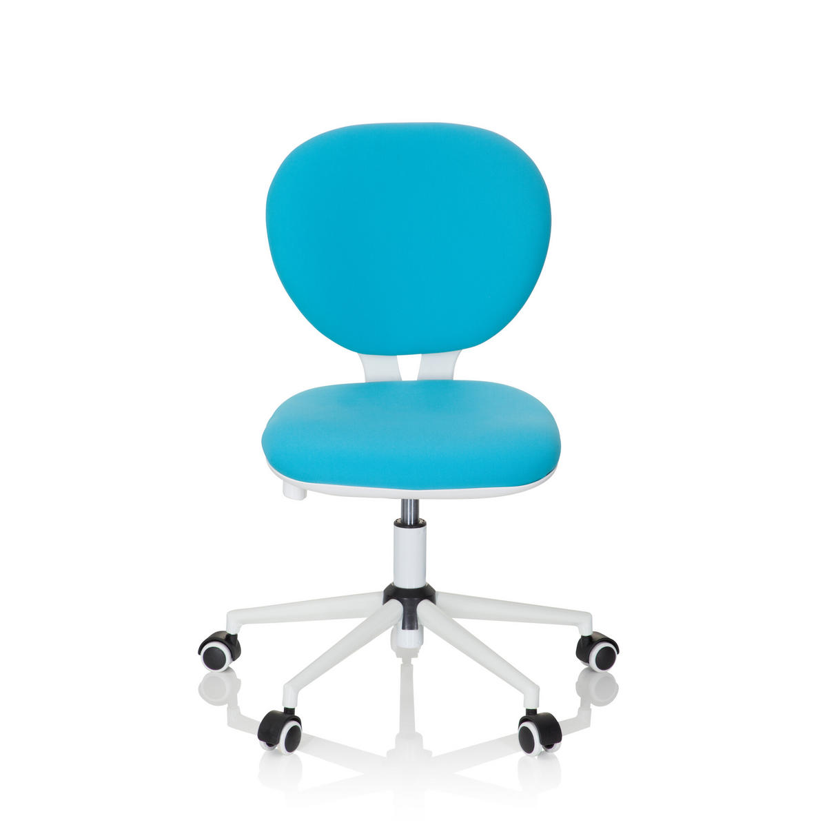 OTOČNÁ ŽIDLE PRO MLÁDEŽ, tyrkysová - tyrkysová, Basics, plast (43/82-95/56cm) - MID.YOU