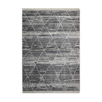 WEBTEPPICH 120/180 cm 4932 Grau, Anthrazit, Weiß  - Anthrazit/Weiß, LIFESTYLE, Textil (120/180cm) - Novel