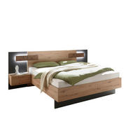 ZOSTAVA S POSTEĽOU, 180/200 cm, dub artisan - dub artisan, Design, kompozitné drevo (180/200cm) - Carryhome