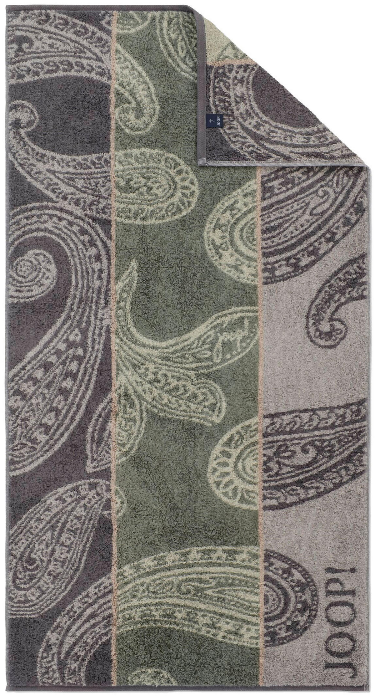 DUSCHTUCH Contour Paisley 80/150 cm  - Dunkelgrau/Hellgrau, Design, Textil (80/150cm) - Joop!