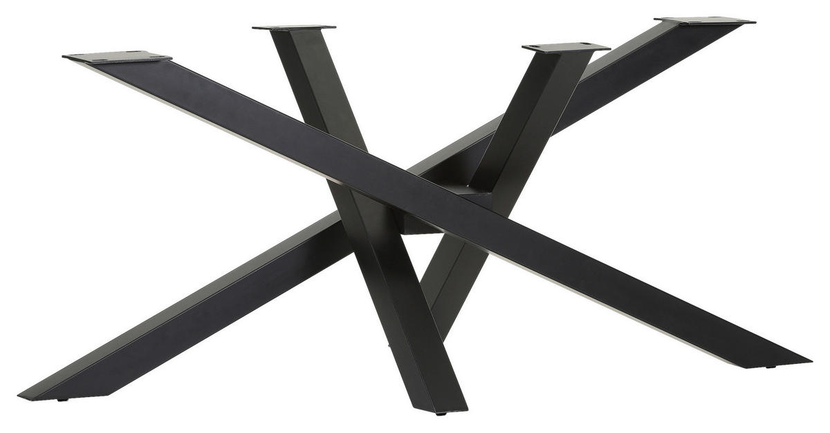 TISCHGESTELL      - Schwarz, Design, Metall (163/73/73cm) - Landscape