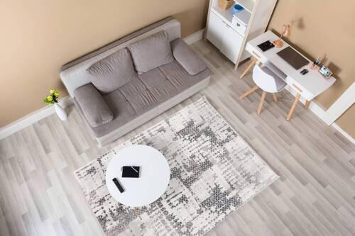 WEBTEPPICH 133/190 cm Anthrazit, Creme  - Anthrazit/Creme, Design, Textil (133/190cm) - Novel
