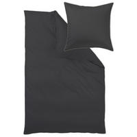 POSTELJNINA Arezo 140/200 cm damast črna  - črna, Konvencionalno, tekstil (140/200cm) - Curt Bauer