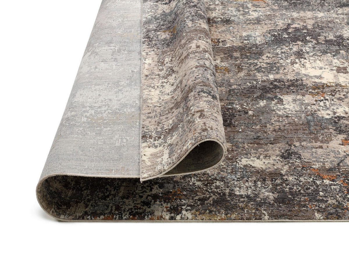 TEPPICH 155/230 cm Elarion Grau, Dunkelgrau, Beige  - Dunkelgrau/Beige, Design, Textil (155/230cm) - Novel