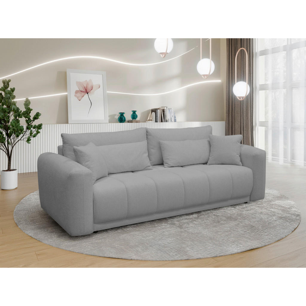 Schlafsofa Supra, Hellgrau B: 245 cm
