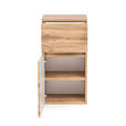 UNTERSCHRANK 40/79/35 cm - Eiche Wotan/Silberfarben, Natur, Holzwerkstoff/Kunststoff (40/79/35cm) - Xora