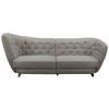 BIGSOFA Mikrofaser Braun  - Chromfarben/Braun, MODERN, Textil/Metall (256/85/115cm) - MID.YOU