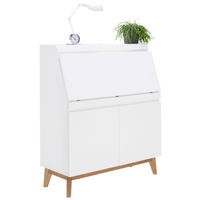 SEKRETÄR   - Eichefarben/Weiß, MODERN, Holz/Holzwerkstoff (96,7/115/40,5cm) - Novel