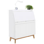 SEKRETÄR   - Eichefarben/Weiß, MODERN, Holz/Holzwerkstoff (96,7/115/40,5cm) - Novel