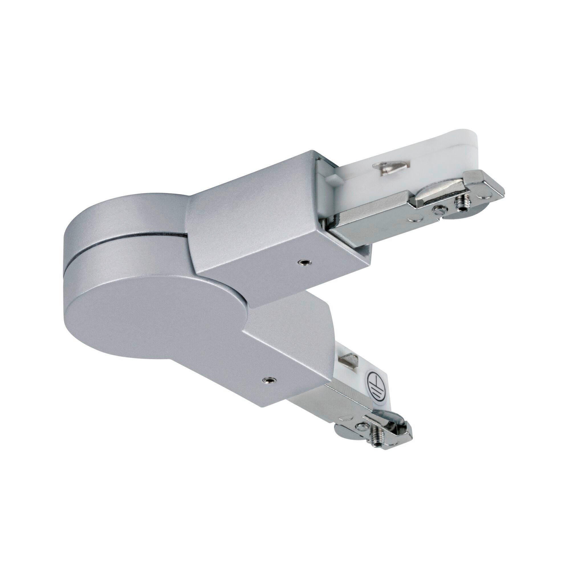 SCHIENENSYSTEM-VERBINDER - Chromfarben, Basics, Metall (15,9/1,8cm) - Paulmann