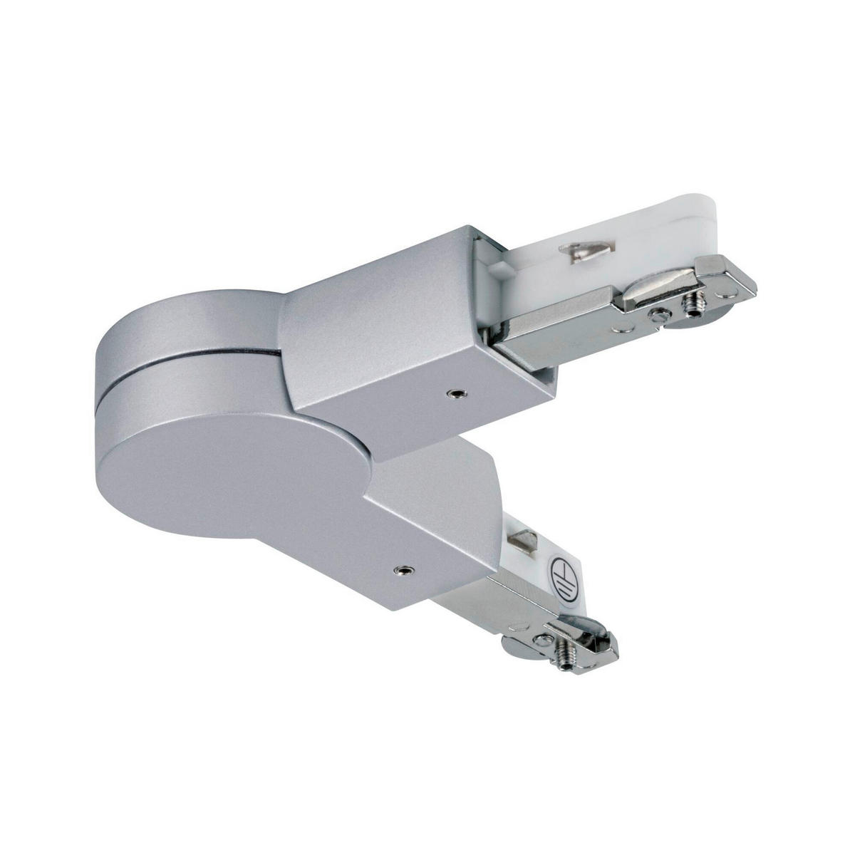 SCHIENENSYSTEM-VERBINDER - Chromfarben, Basics, Metall (15,9/1,8cm) - Paulmann