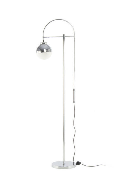 STEHLEUCHTE  44/160/44 cm   - Silberfarben/Goldfarben, Design, Glas/Metall (44/160/44cm) - Kayoom