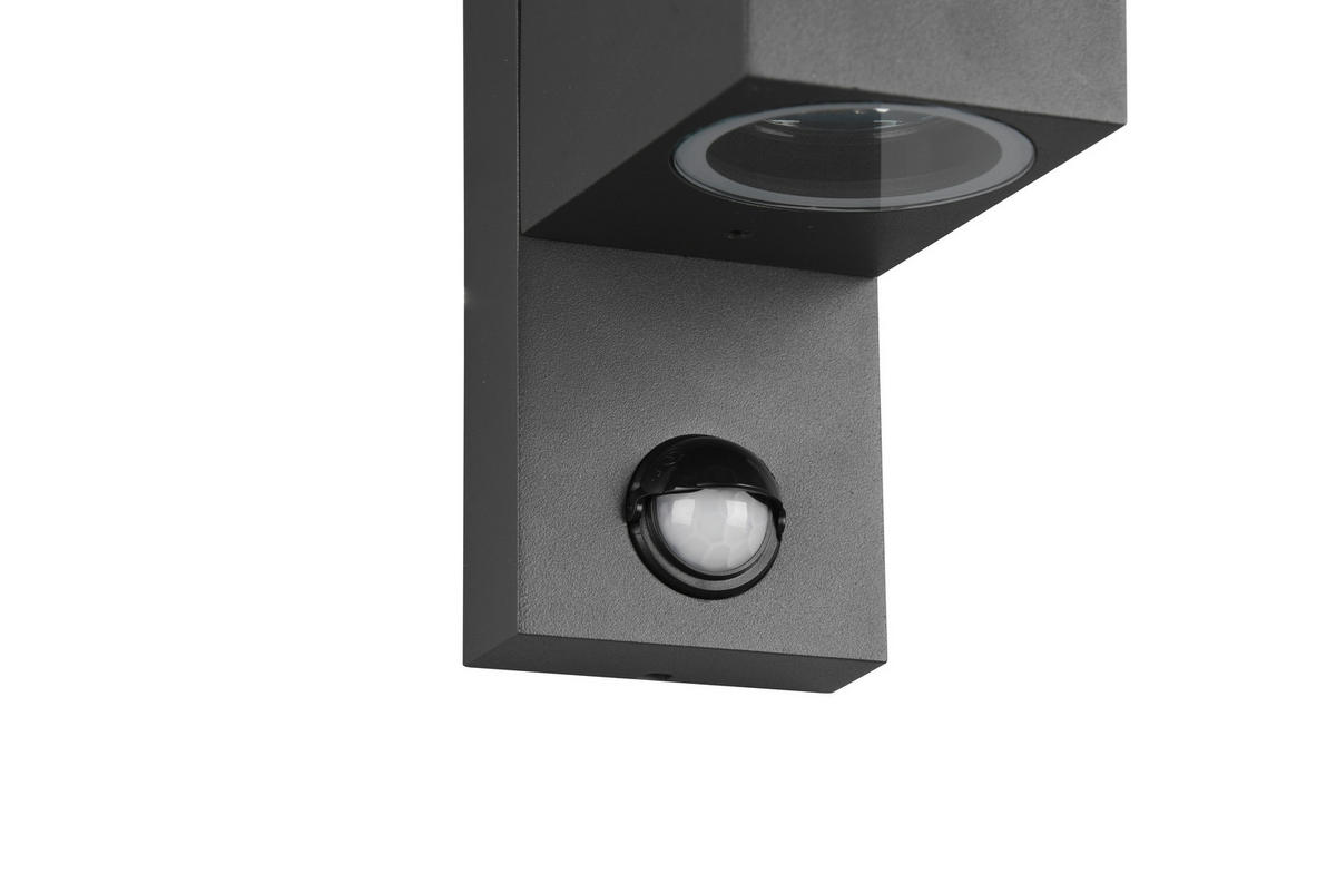 AUßENWANDLEUCHTE   - Anthrazit, KONVENTIONELL, Metall (15/7/11,6cm)