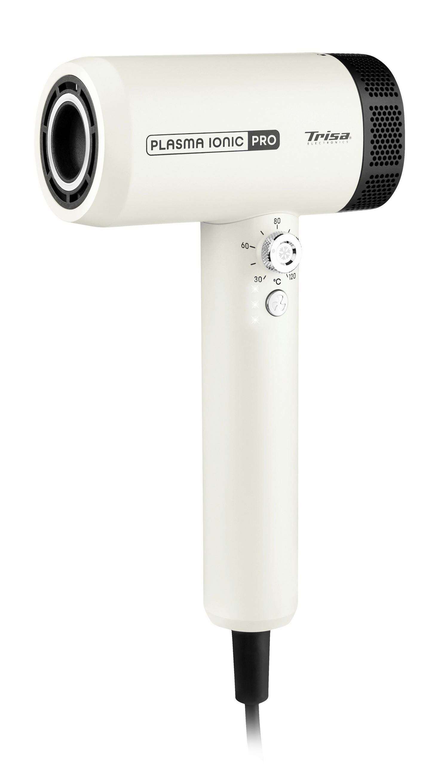 HAARTROCKNER Haartrockner  - Perlmutt/Schwarz, Basics, Kunststoff (25.4/32,2cm) - Trisa Electronics